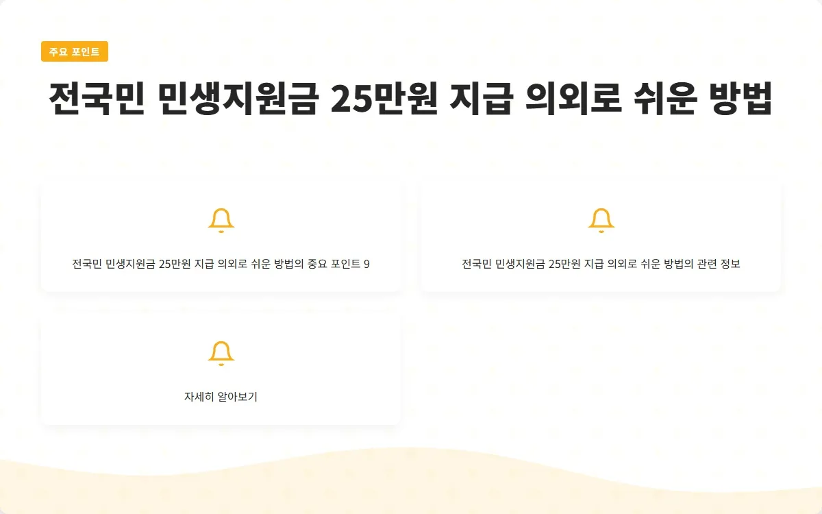 전국민 민생지원금 25만원 지급시기 이미지 2