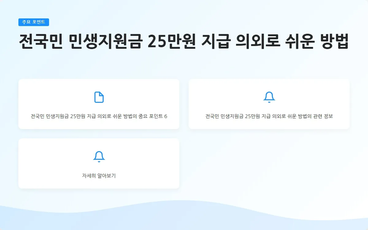 전국민 민생지원금 25만원 지급시기 이미지 8